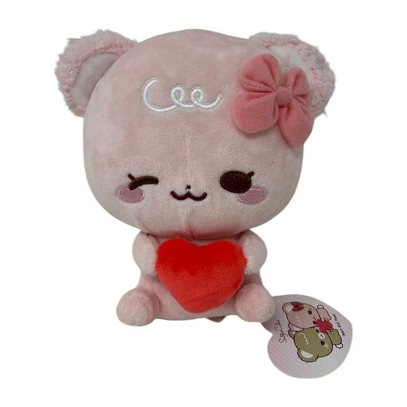 Sugar Cubs Pink Latte Heart Mini Plush 7” Sugar Cubs Round 1 Minto NWT - Picture 14 of 14